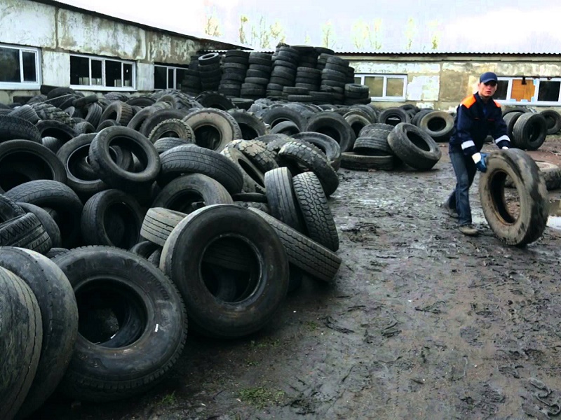 В Туле старые шины будут забирать из шиномонтажей