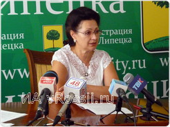 Брифинг председателя департамента дошкольного образования администрации Липецка Ларисы Сизоненко