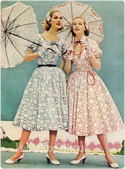 Мода 50-х (фото из интернета)