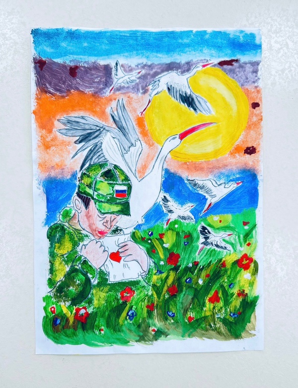 Солдат и весточка с Родины