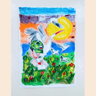 Солдат и весточка с Родины