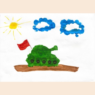 Победа в лучах солнца