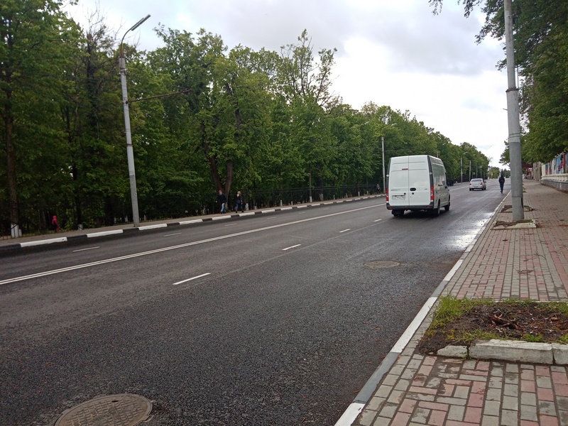 В центре Тулы «испарилась» разметка на дорогах