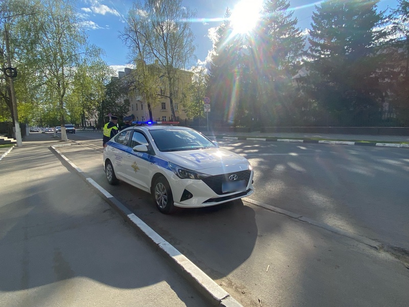 В Туле устроили погоню за водителем без прав